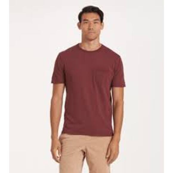 VUORI The Rise T-Shirt Tee in Russet Men's Size XL Pocket CASUAL GYM FITNESS - Picture 1 of 5